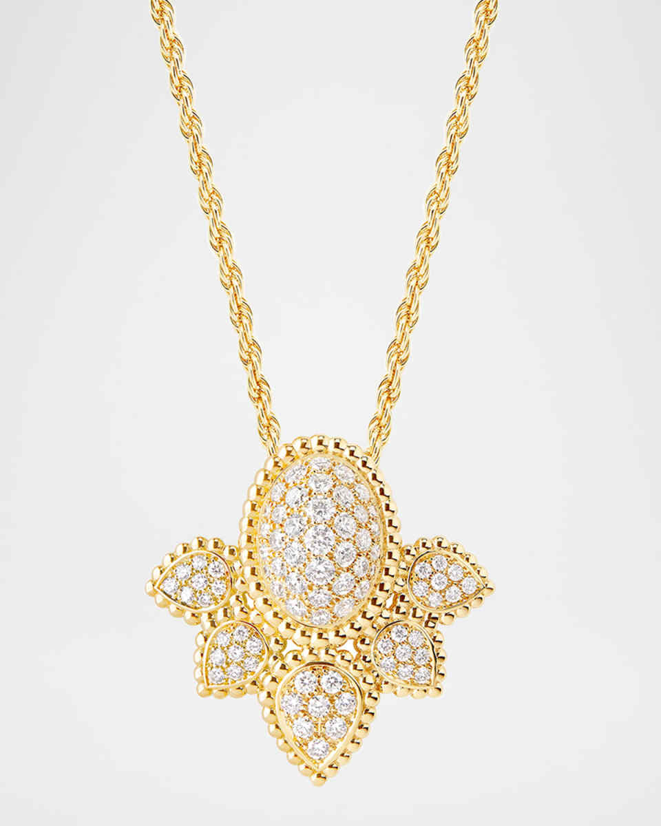 Serpent Boheme Vintage 18K Yellow Gold Diamond Pendant Necklace